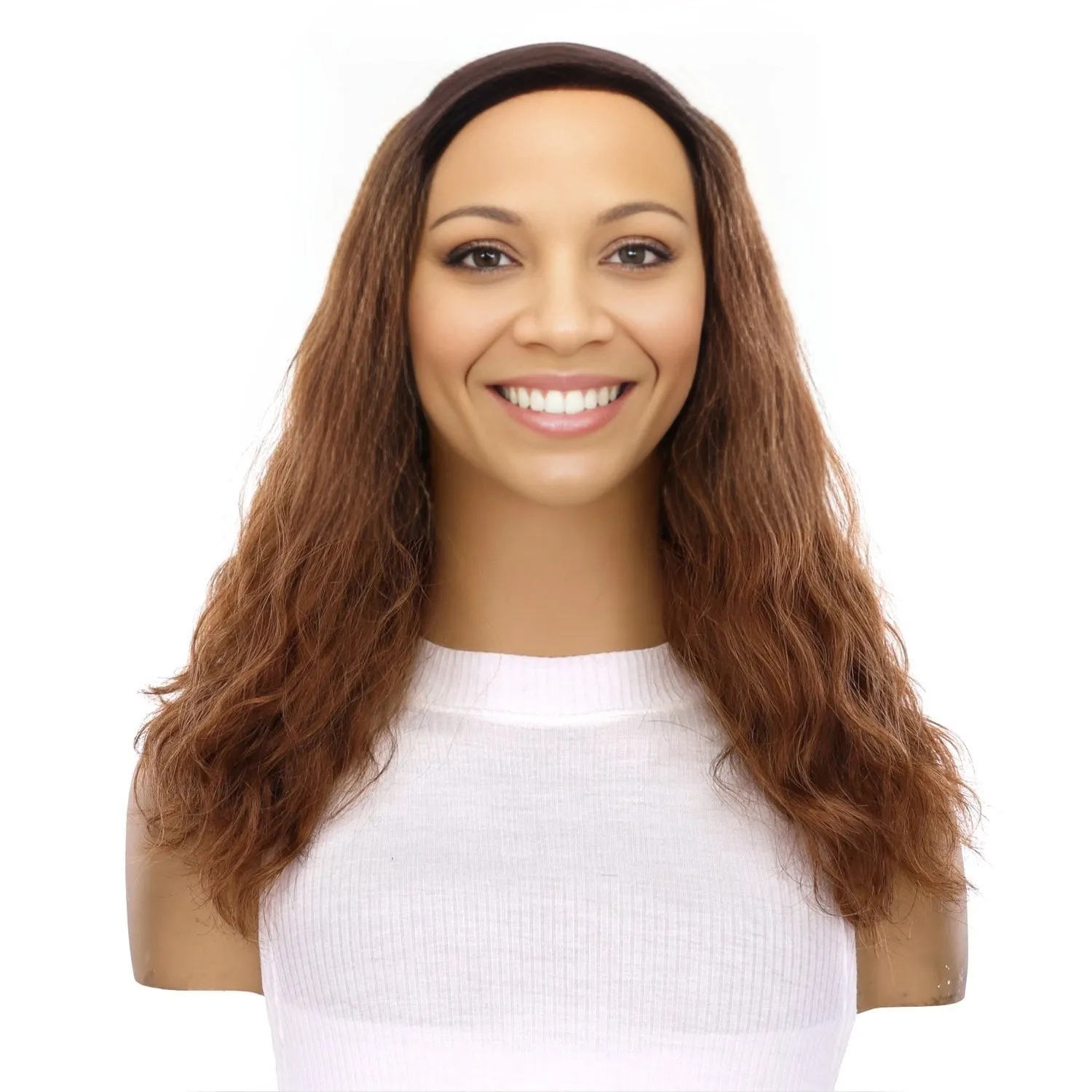 16" HatFall Wig Copper Wavy