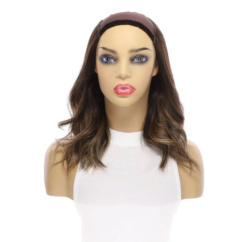 16" HatFall Wig Dark Brown Balayage