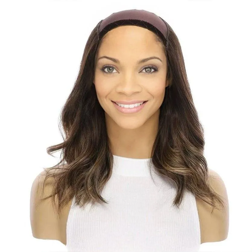 16" HatFall Wig Dark Brown Balayage