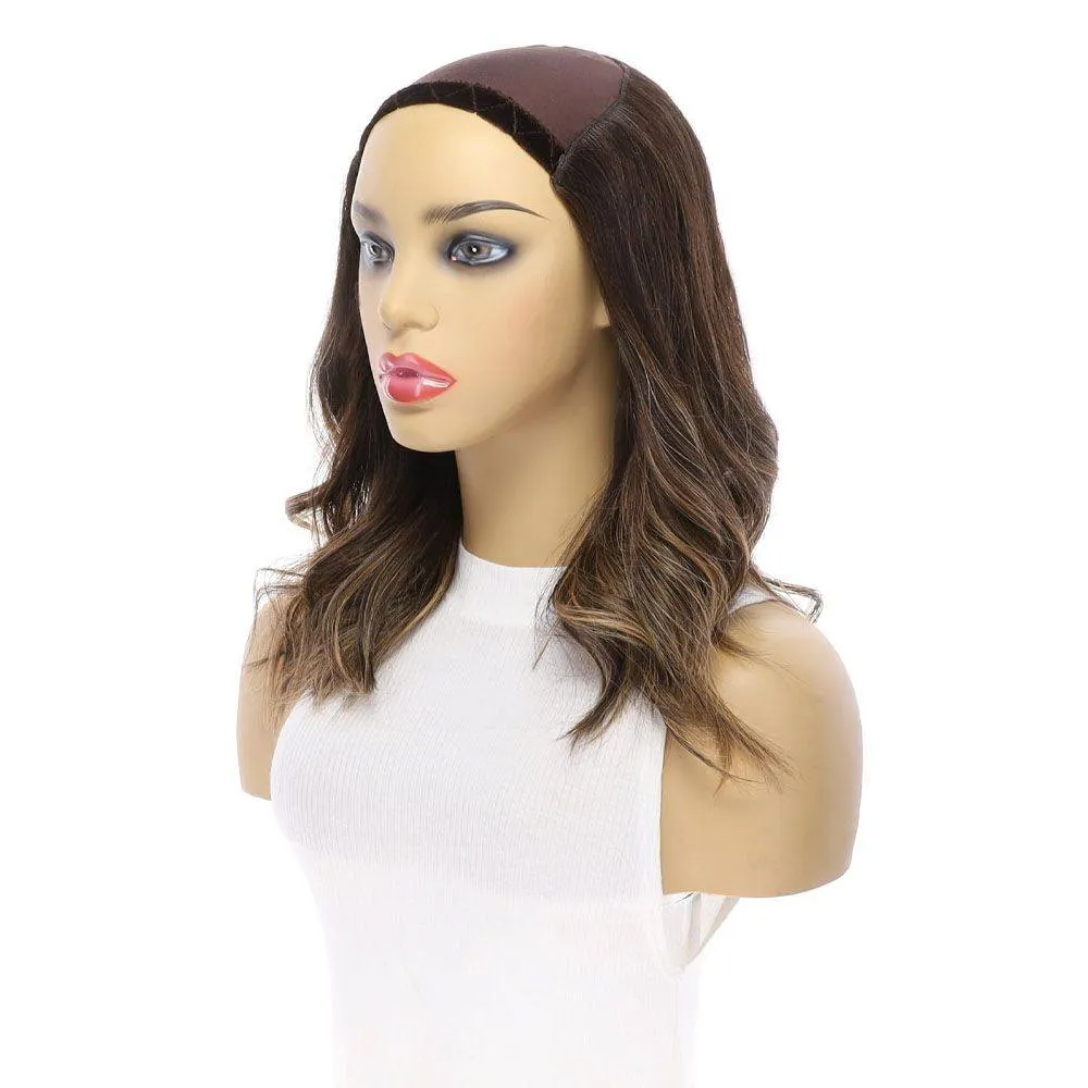 16" HatFall Wig Dark Brown Balayage