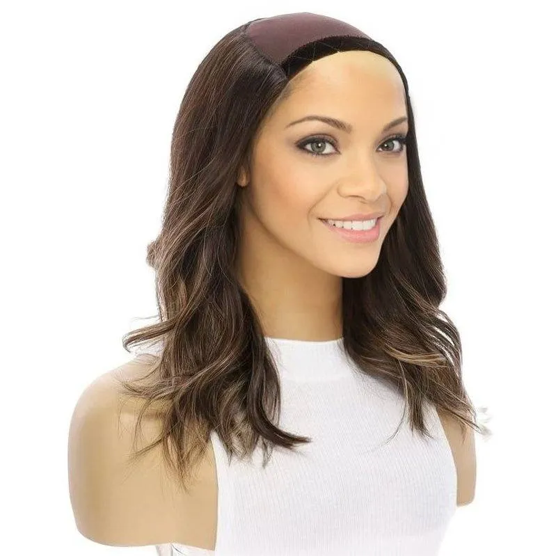 16" HatFall Wig Dark Brown Balayage