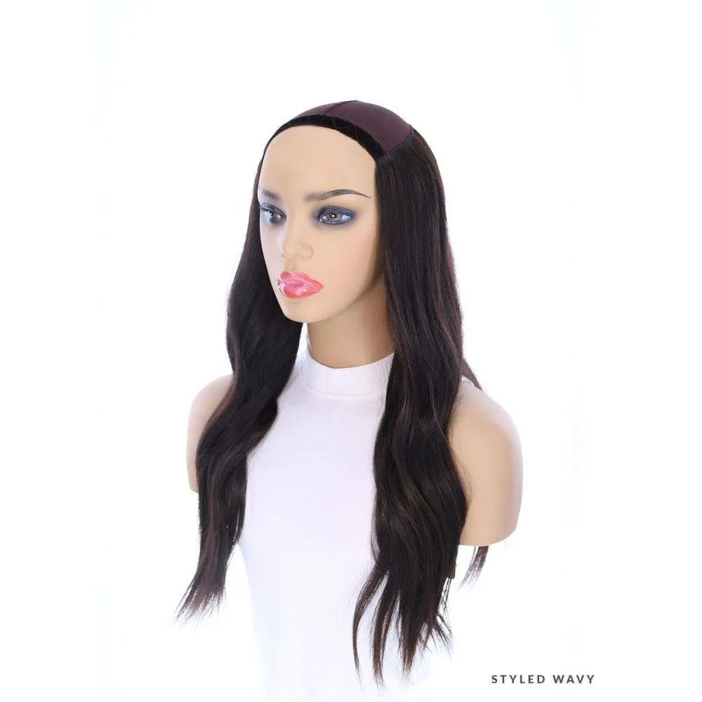 24" HatFall Wig Soft Black