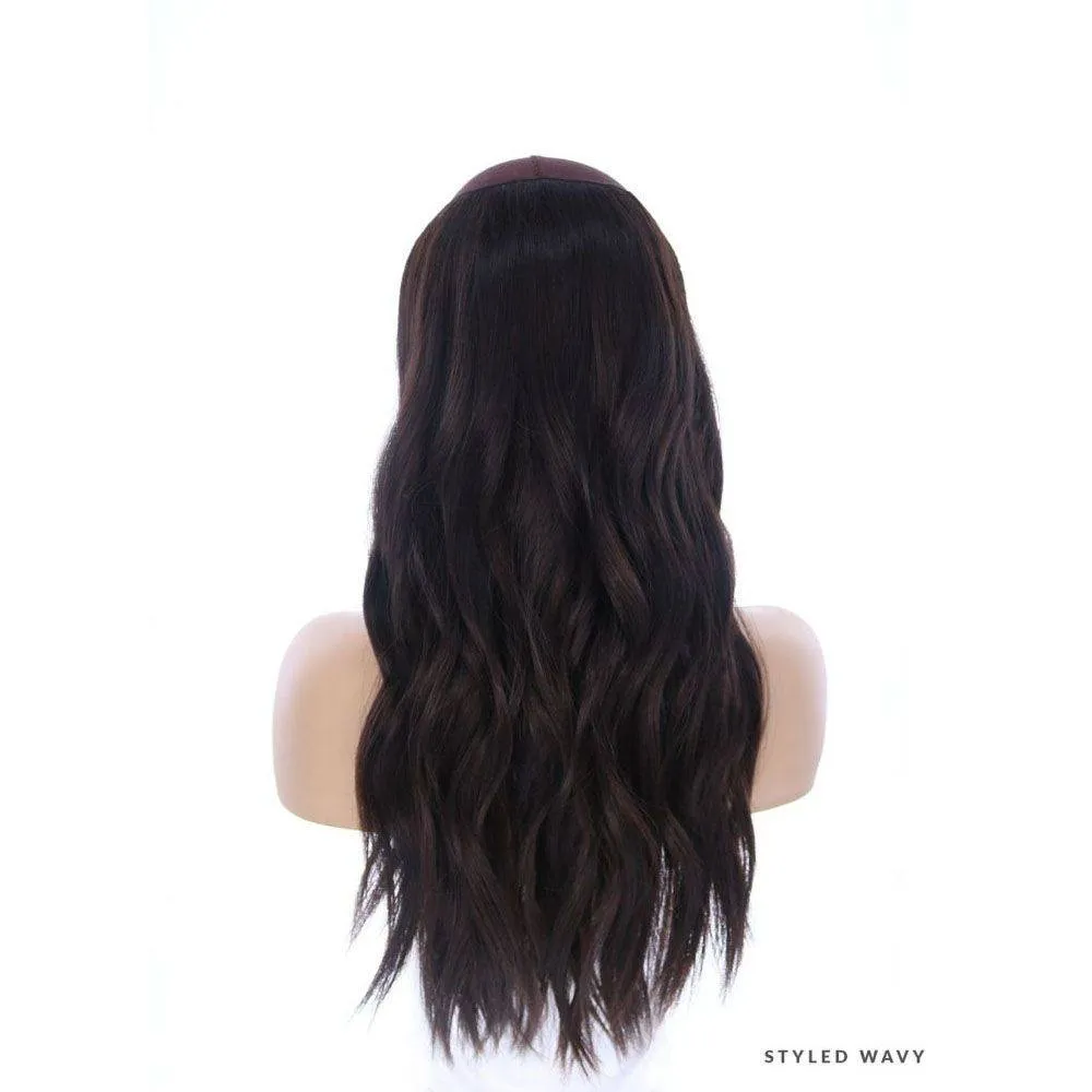 24" HatFall Wig Soft Black