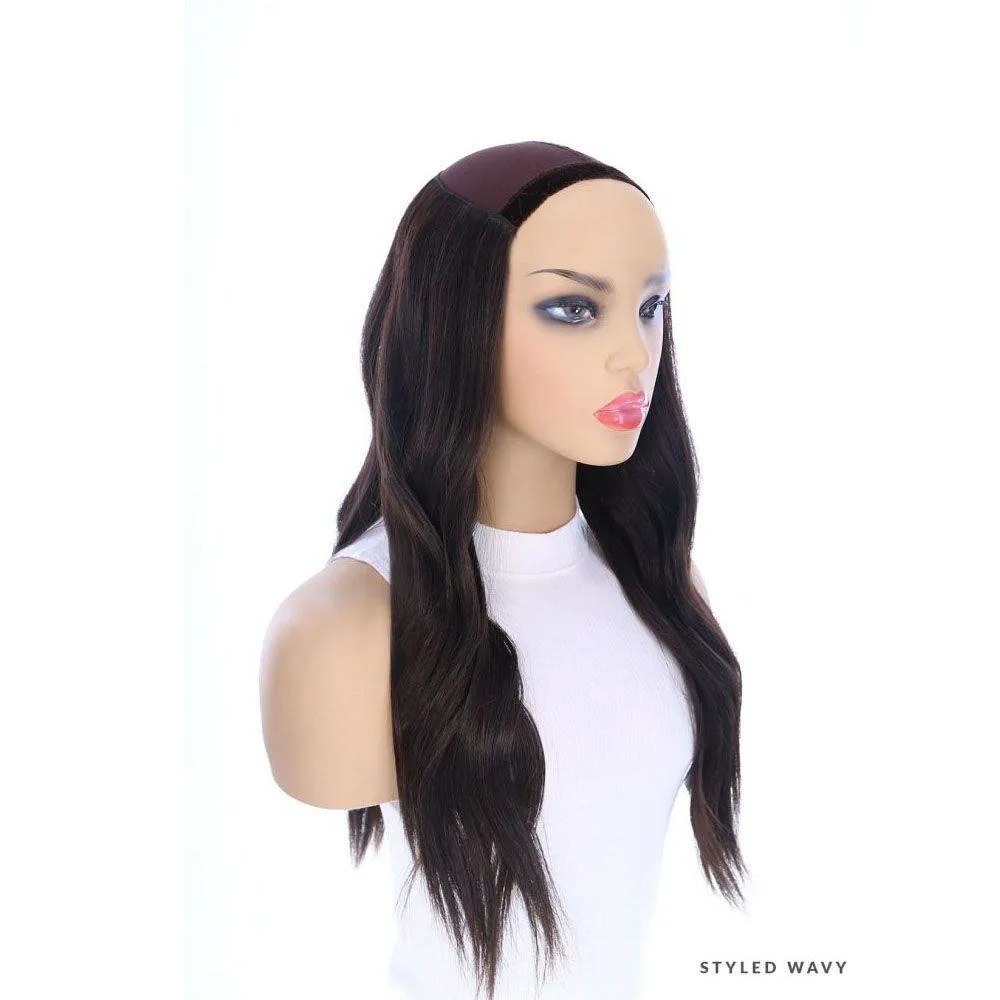 24" HatFall Wig Soft Black