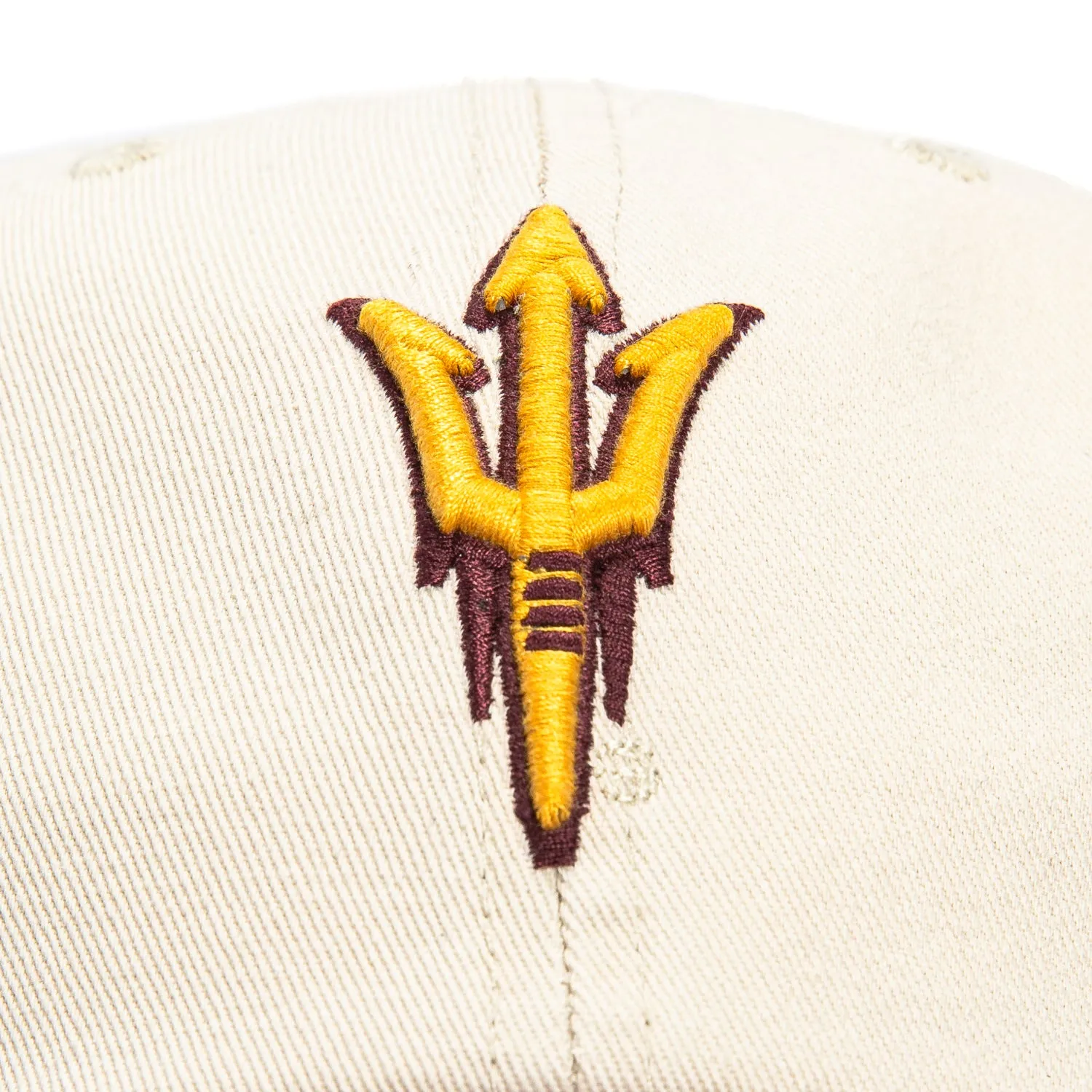 47 Brand Arizona State Sun Devils Grand Stand Adjustable Cleanup Hat - Khaki. Maroon