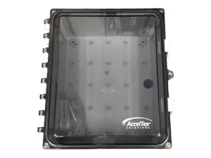 AccelTex Solutions - Network device enclosure - 12x10x6, nonconfigured, polycarbonate, with clear door and key lock - indoor, ATS-00071