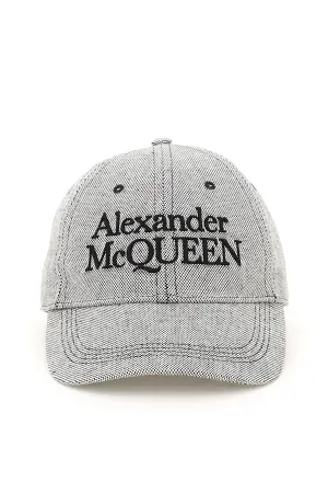 Alexander McQueen Logo Embroidered Baseball Cap