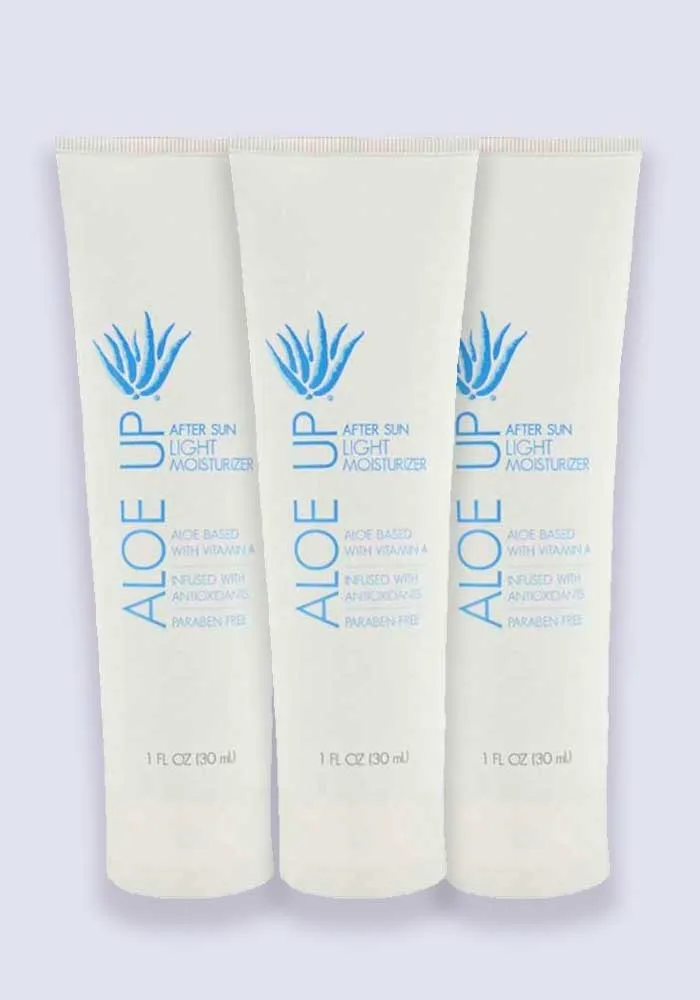 Aloe Up After Sun Lotion Light Moisturiser 30ml - 3 Pack Saver