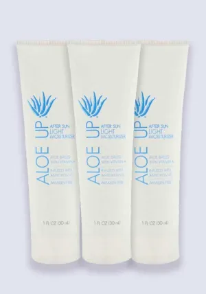 Aloe Up After Sun Lotion Light Moisturiser 30ml - 3 Pack Saver