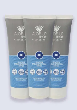 Aloe Up Sport Sun Lotion SPF 30 90ml - 3 Pack Saver