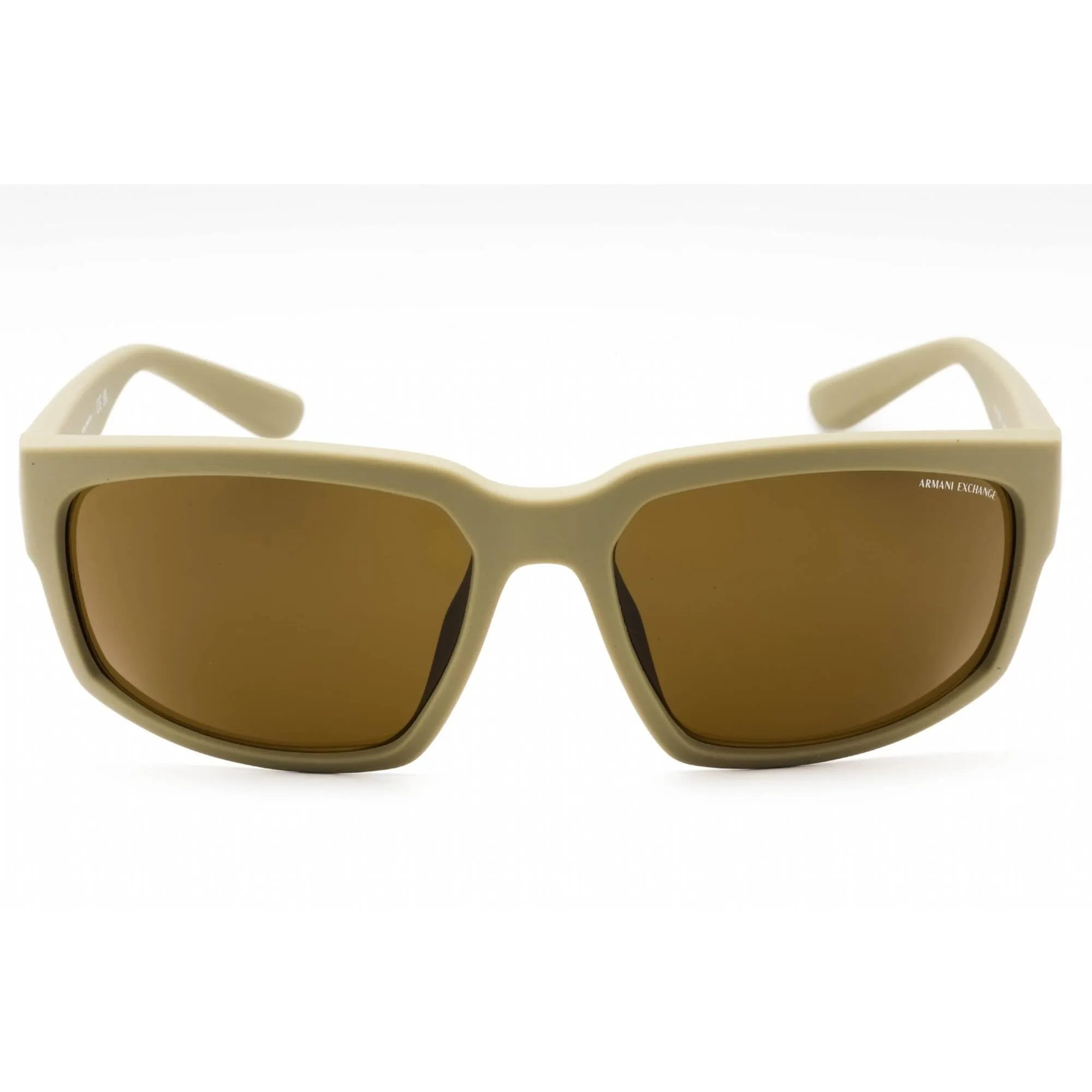 Armani Exchange Men's Sunglasses - Matte Beige Rectangular Frame | 0AX4142SU 834873