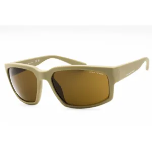 Armani Exchange Men's Sunglasses - Matte Beige Rectangular Frame | 0AX4142SU 834873