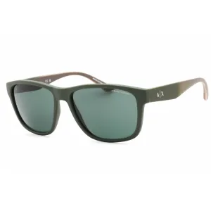Armani Exchange Men's Sunglasses - Matte Green Square Plastic Frame | 0AX4135S 830171
