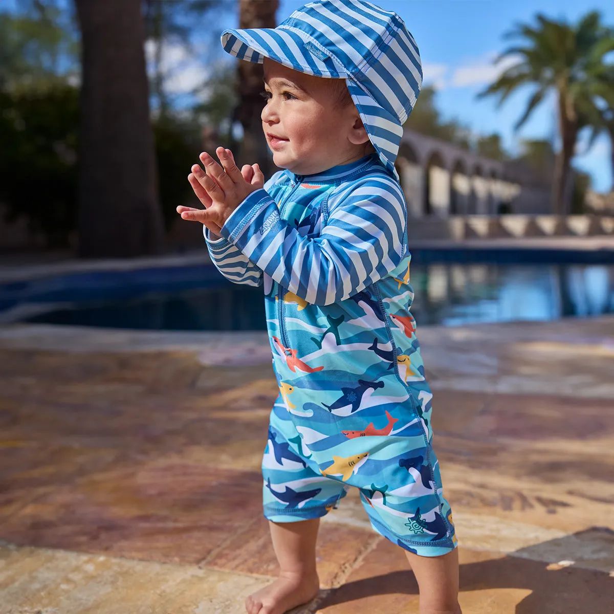 Baby Boy's Swim Flap Hat