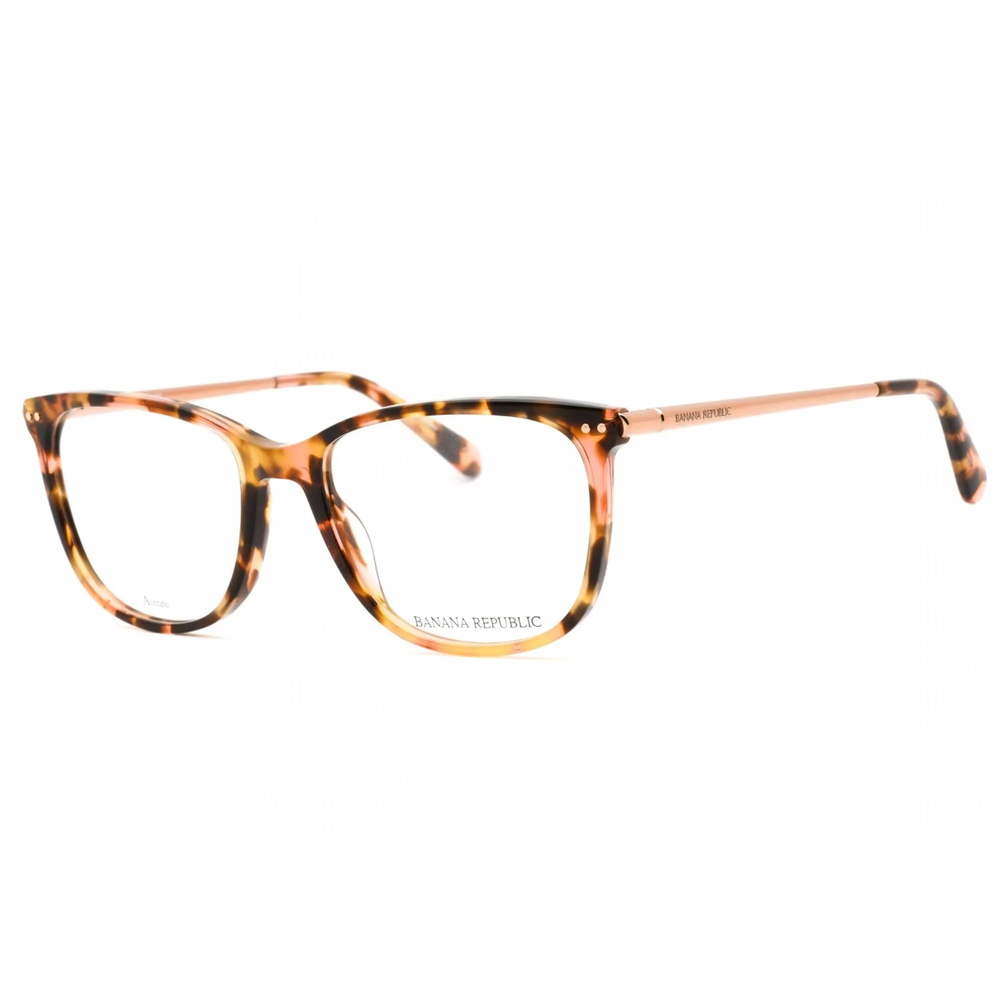 Banana Republic Men's Eyeglasses - Brown Havana Pink Cat Eye Frame | Shannia 0S0R 00