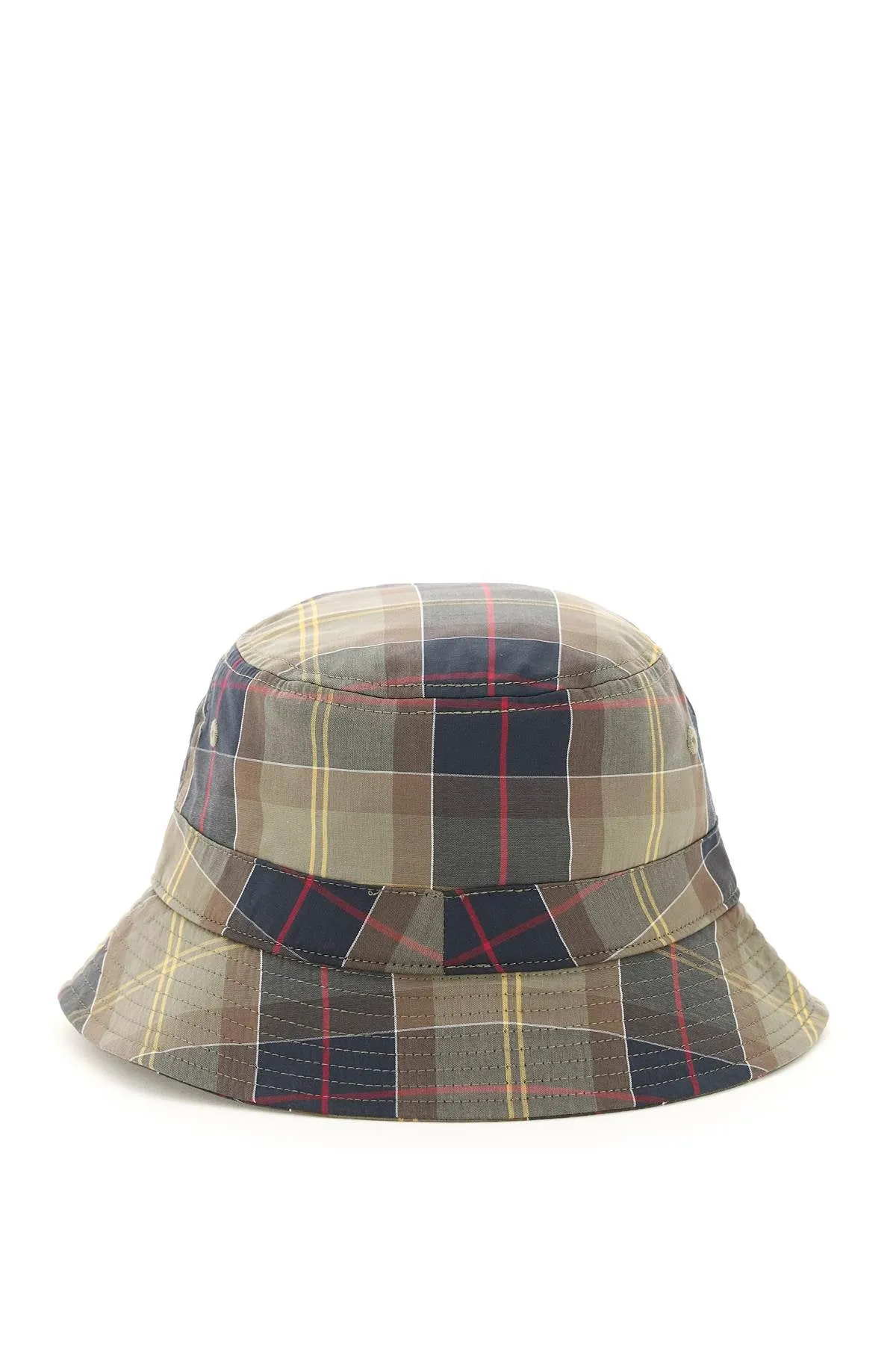Barbour Logo Embroidered Tartan Bucket Hat