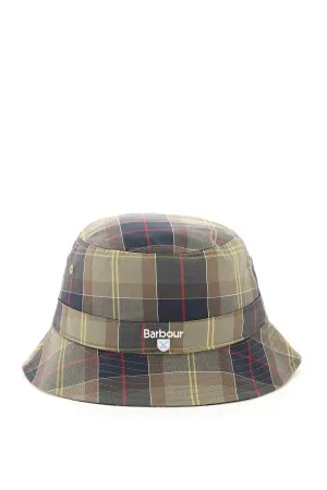 Barbour Logo Embroidered Tartan Bucket Hat