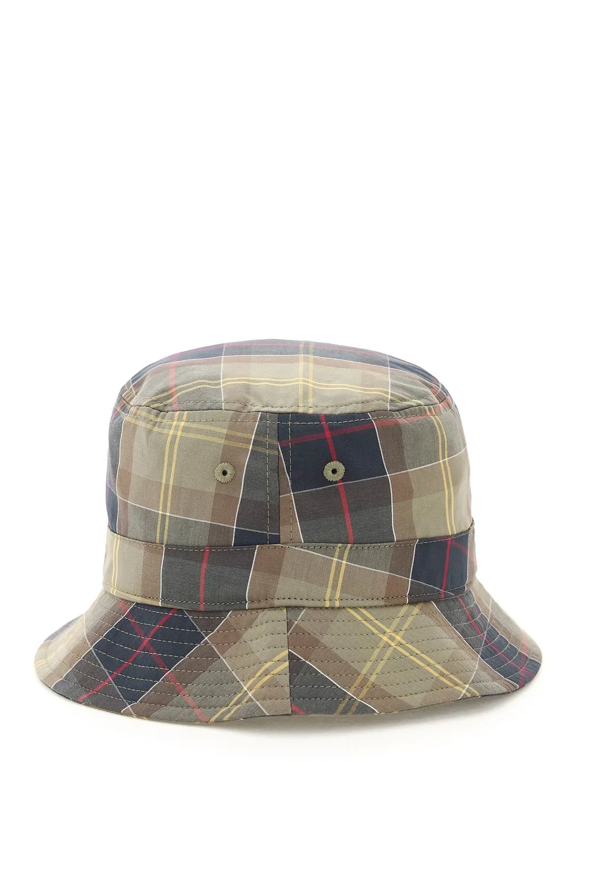 Barbour Logo Embroidered Tartan Bucket Hat