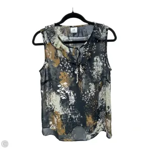 Blouse Sleeveless By Cabi In Black & Brown, Size: S