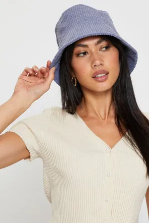 Blue Corduroy Bucket Hat