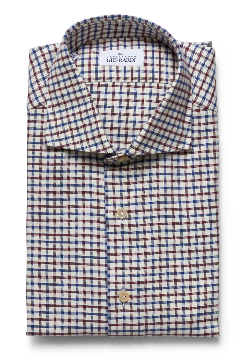 Blue-Red Check Shirt
