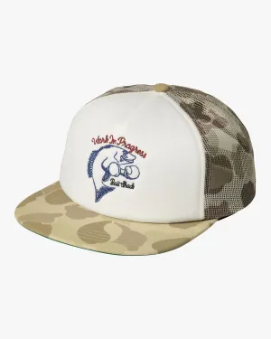 Carhartt WIP Graphic Trucker Cap - Camo Duck Desert / White
