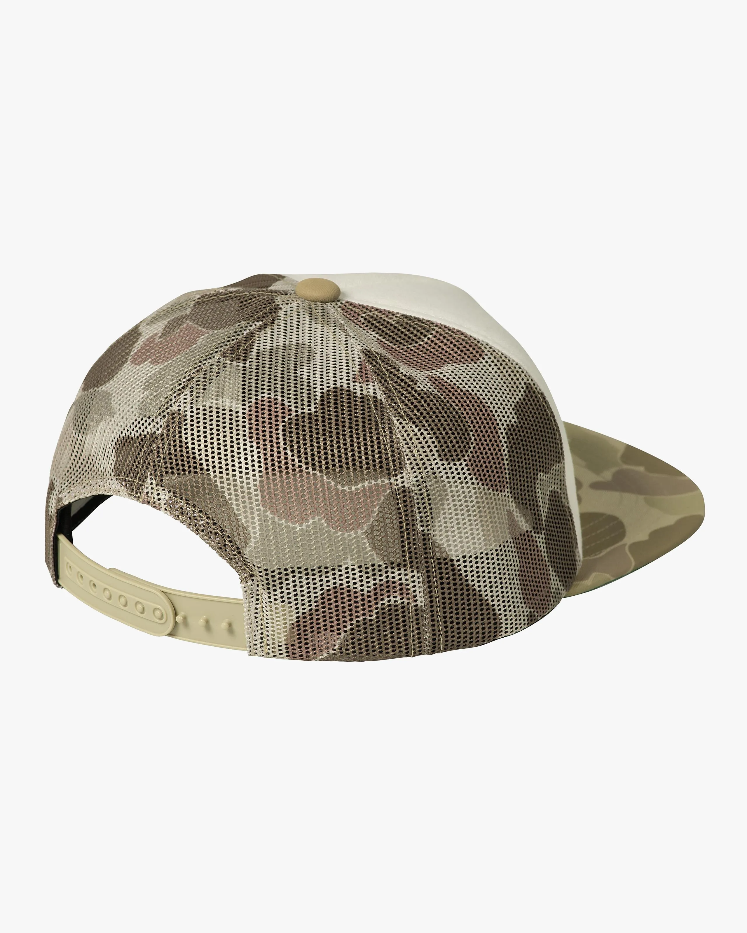Carhartt WIP Graphic Trucker Cap - Camo Duck Desert / White