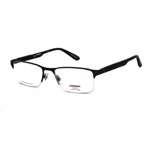 Carrera Men's Eyeglasses - Matte Brown Half Rim Rectangular Frame | Ca 8821 0YZ4 00