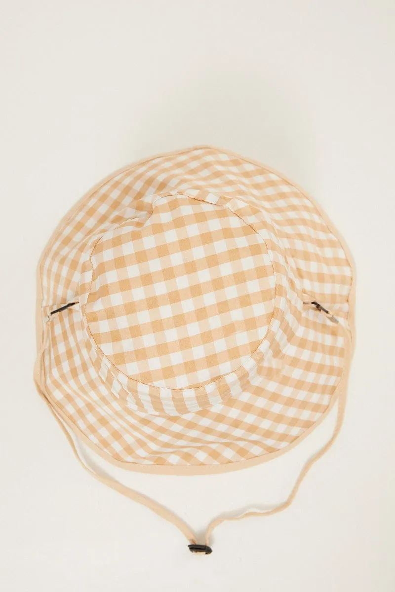Check Double Side Check Print Bucket Hat