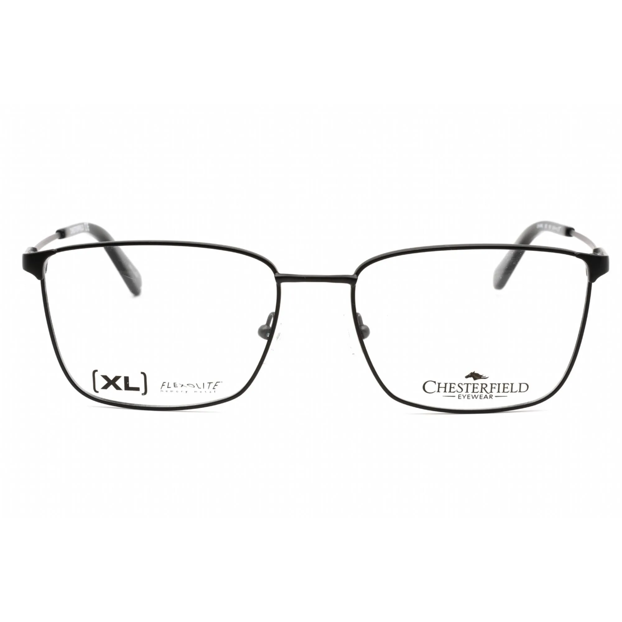 Chesterfield Men's Eyeglasses - Matte Black Metal Rectangular Frame | CH 95XL 0003 00