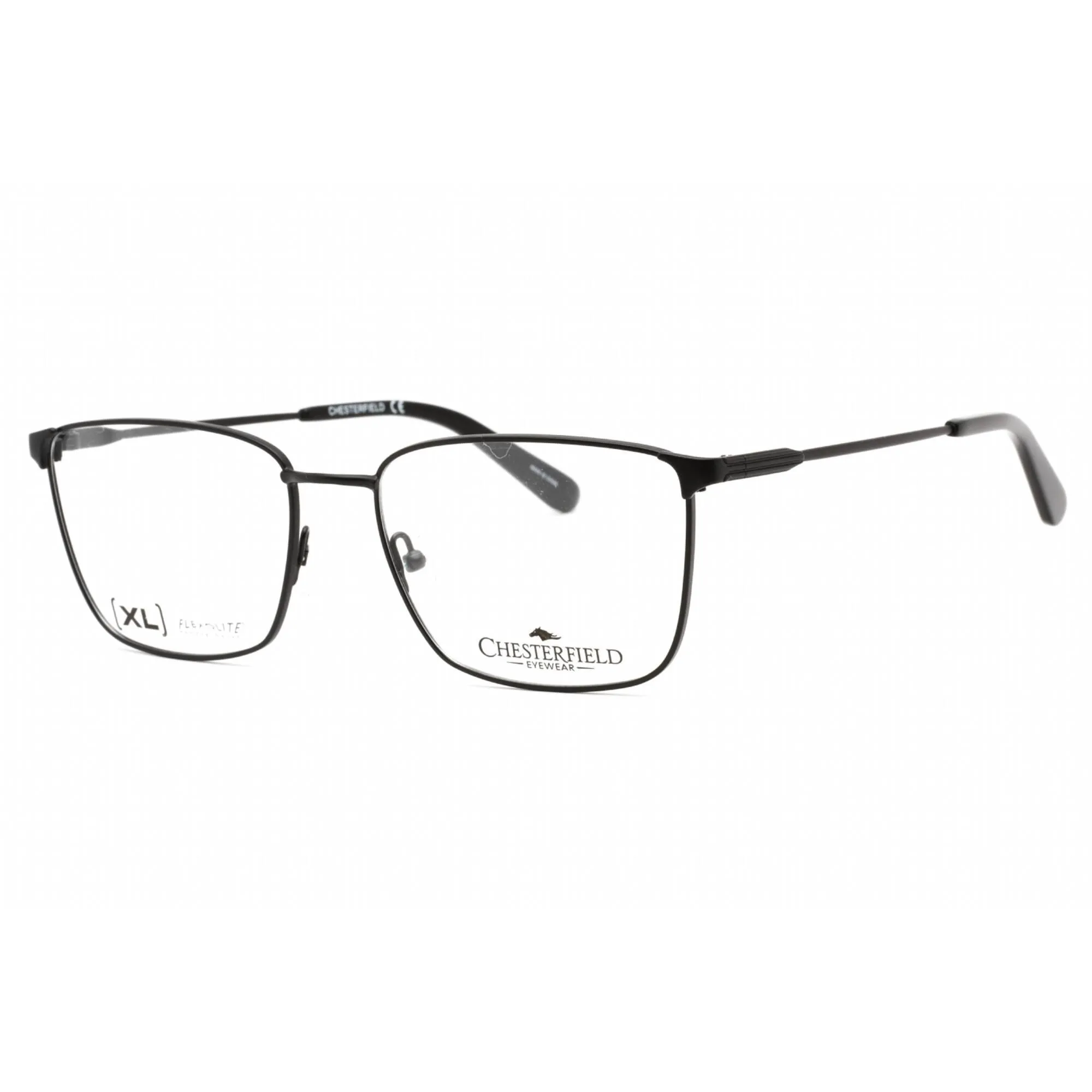 Chesterfield Men's Eyeglasses - Matte Black Metal Rectangular Frame | CH 95XL 0003 00
