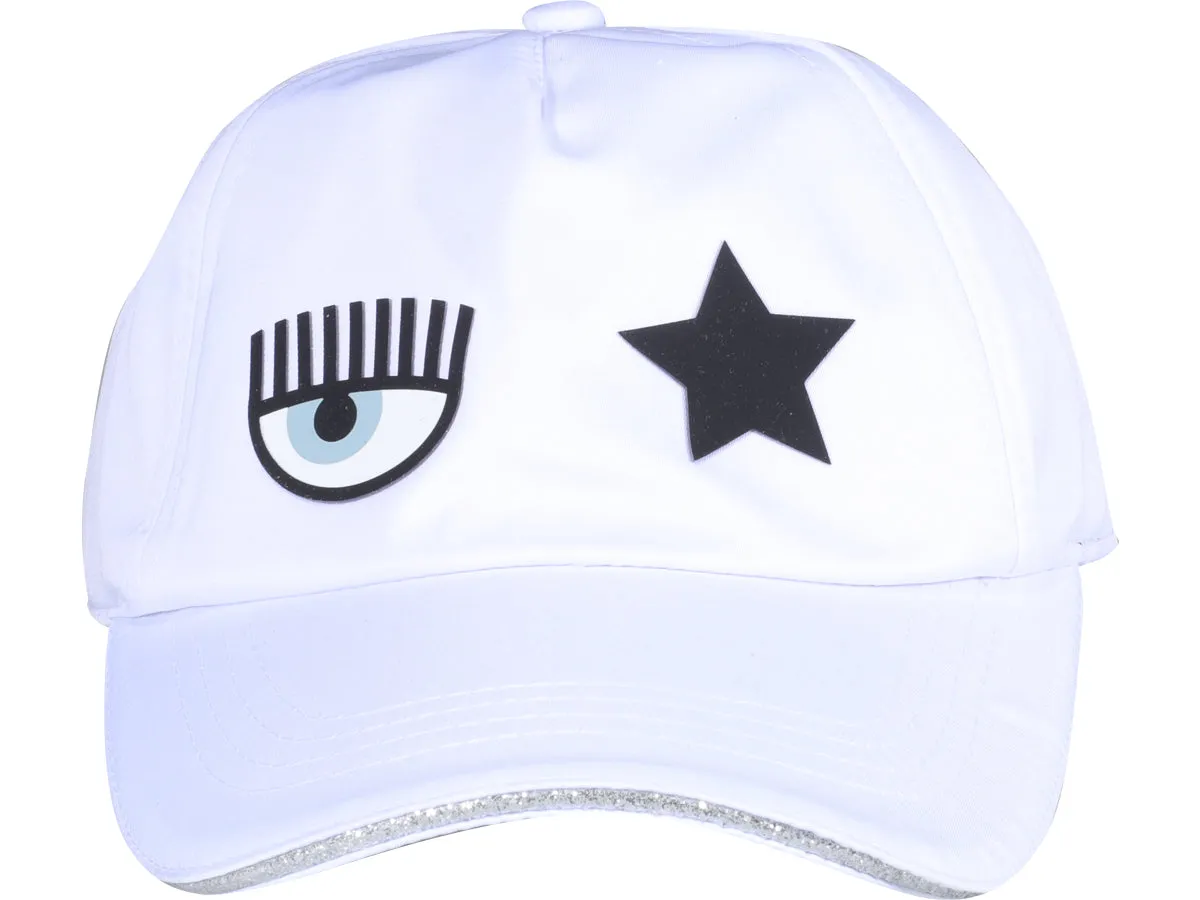 Chiara Ferragni Eyelike Patch Baseball Cap