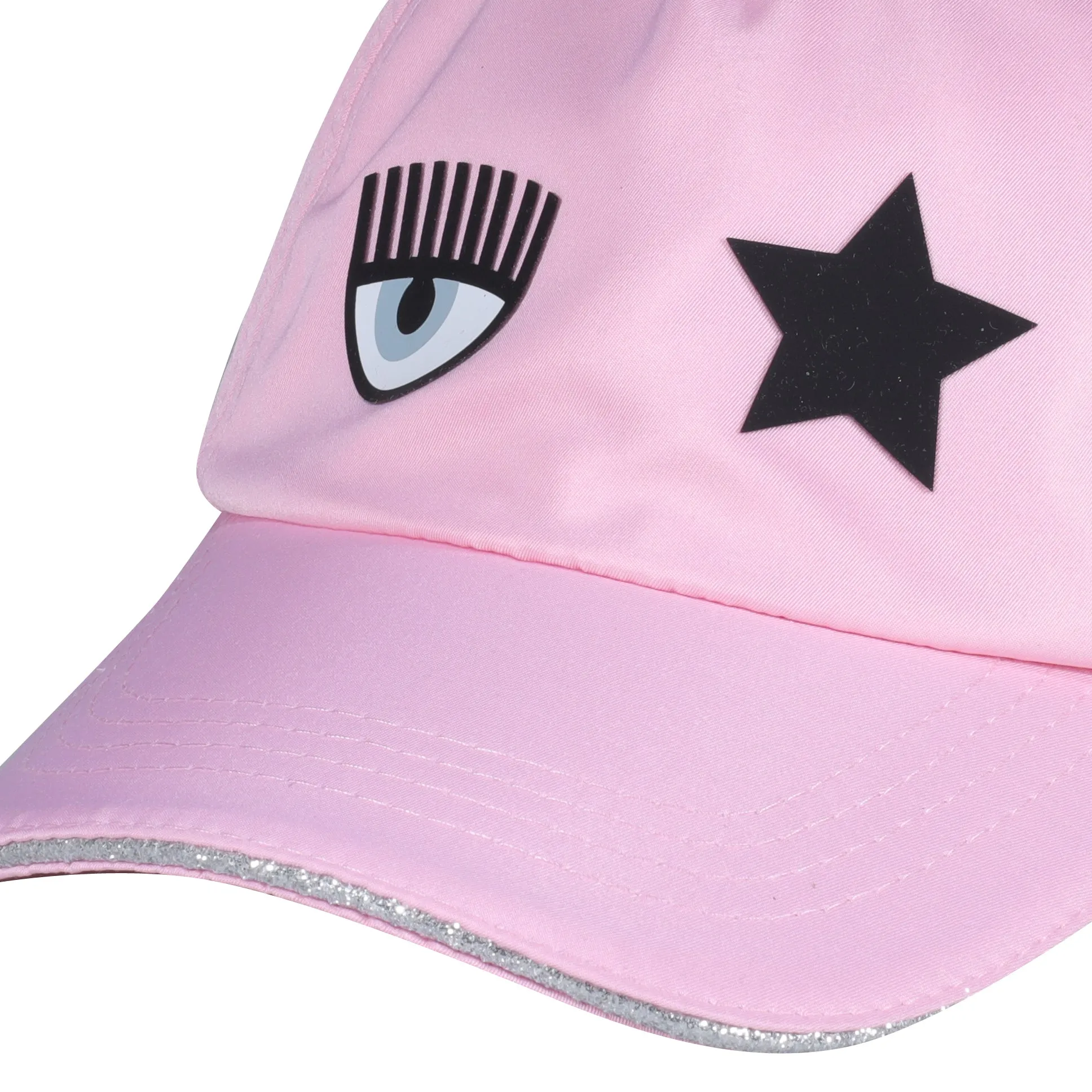 Chiara Ferragni Eyelike Patch Baseball Cap