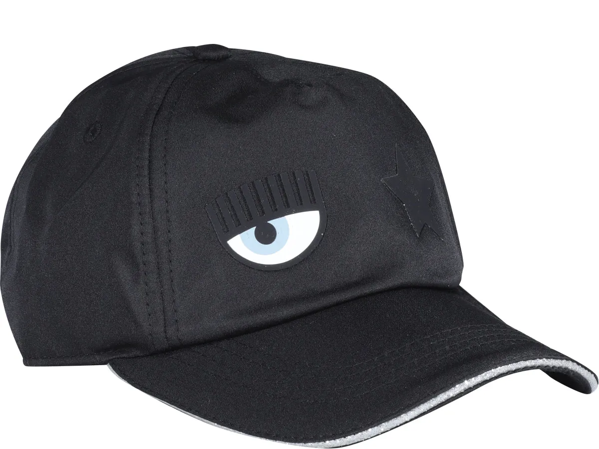 Chiara Ferragni Eyelike Patch Baseball Cap