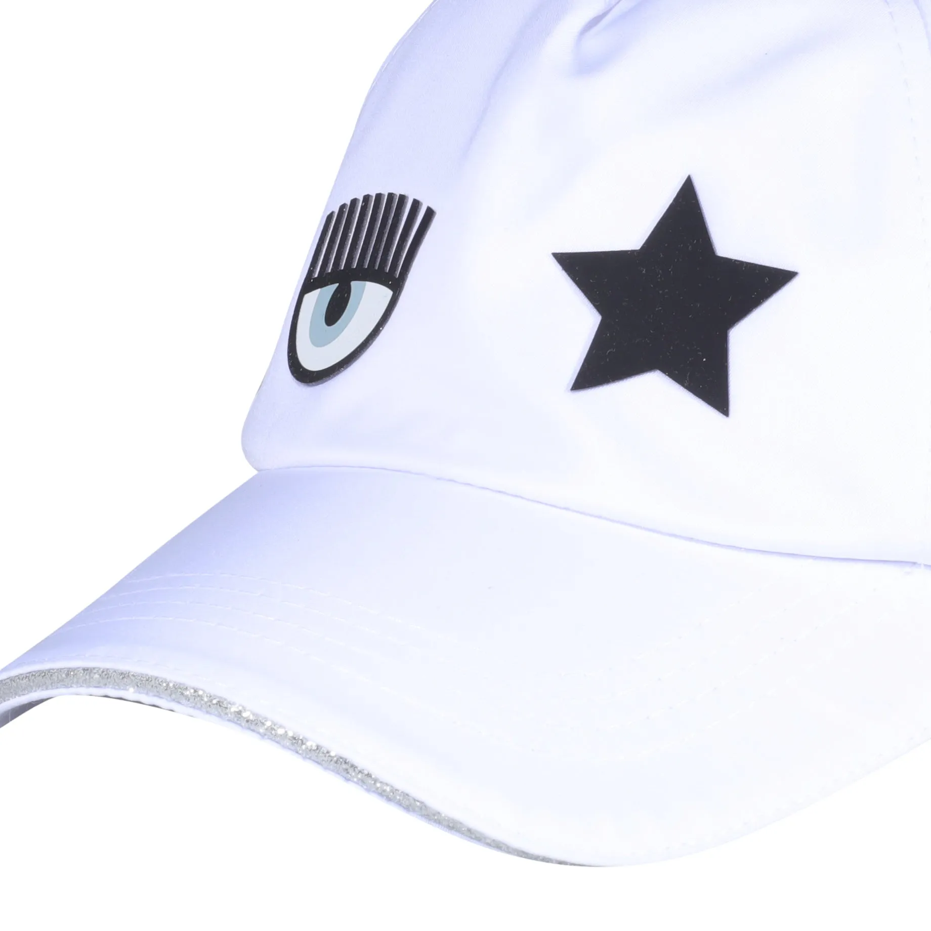 Chiara Ferragni Eyelike Patch Baseball Cap