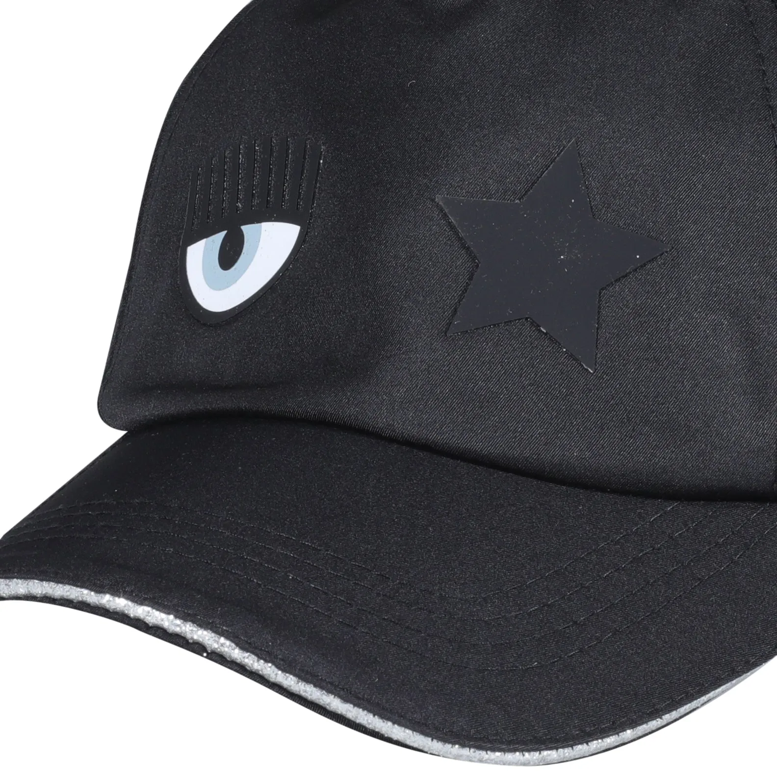 Chiara Ferragni Eyelike Patch Baseball Cap