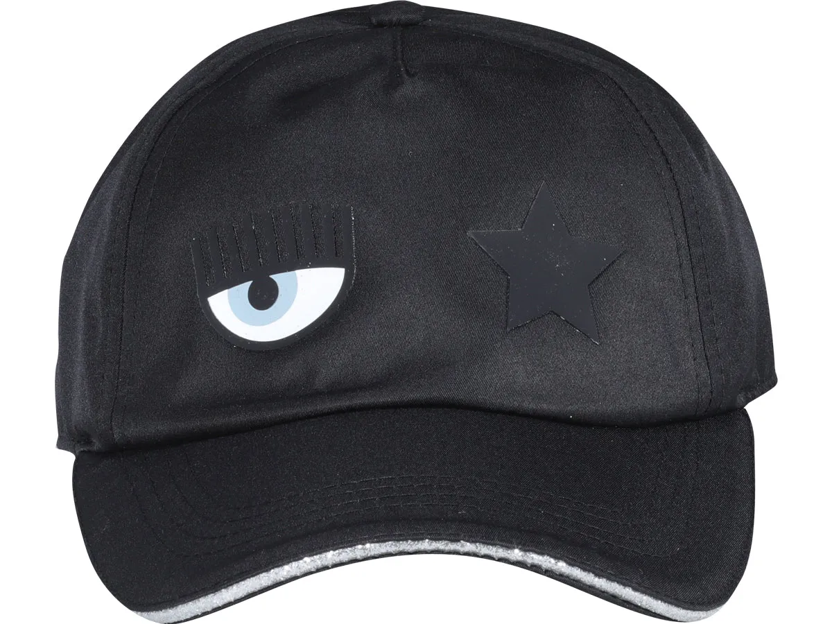 Chiara Ferragni Eyelike Patch Baseball Cap