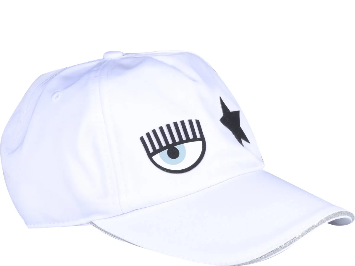 Chiara Ferragni Eyelike Patch Baseball Cap