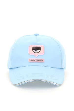 Chiara Ferragni Logo Patch Baseball Cap