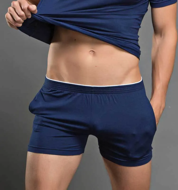 Comfortable Home Pants Pajamas Men's Shorts Home Solid Color Shorts