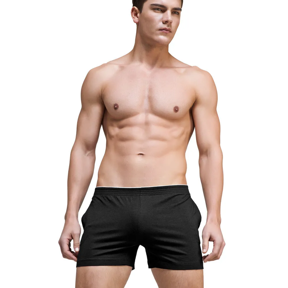 Comfortable Home Pants Pajamas Men's Shorts Home Solid Color Shorts