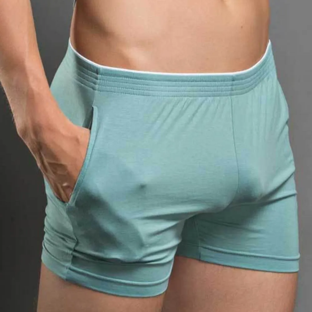 Comfortable Home Pants Pajamas Men's Shorts Home Solid Color Shorts