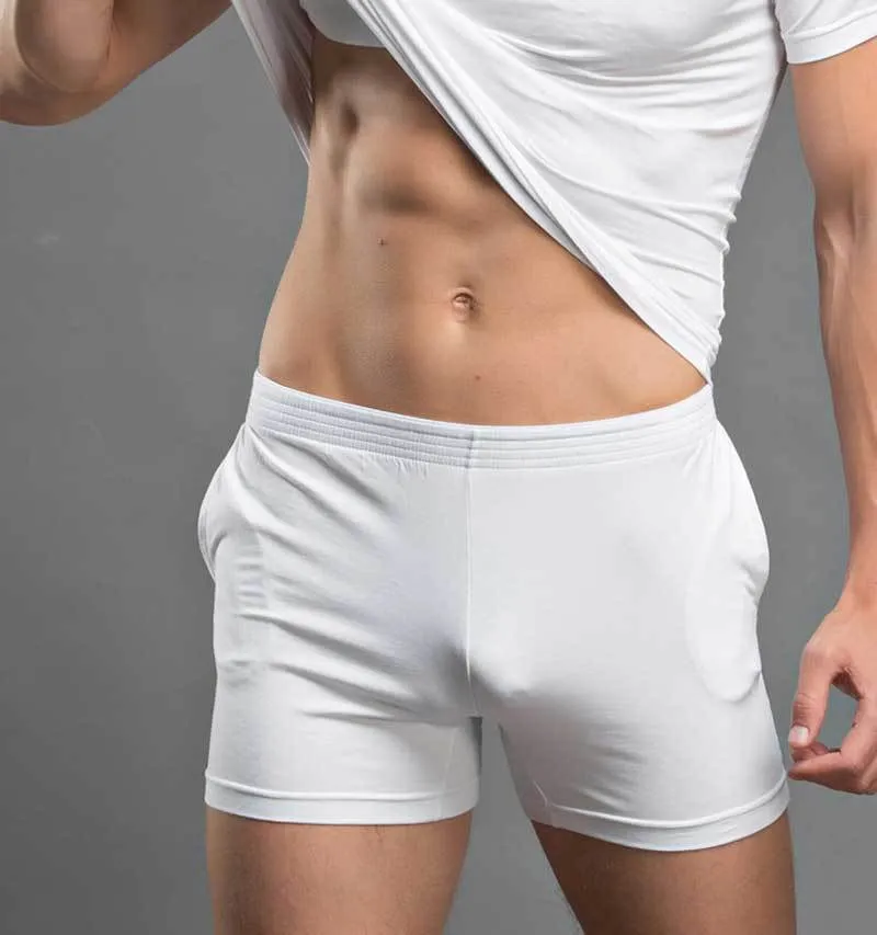 Comfortable Home Pants Pajamas Men's Shorts Home Solid Color Shorts