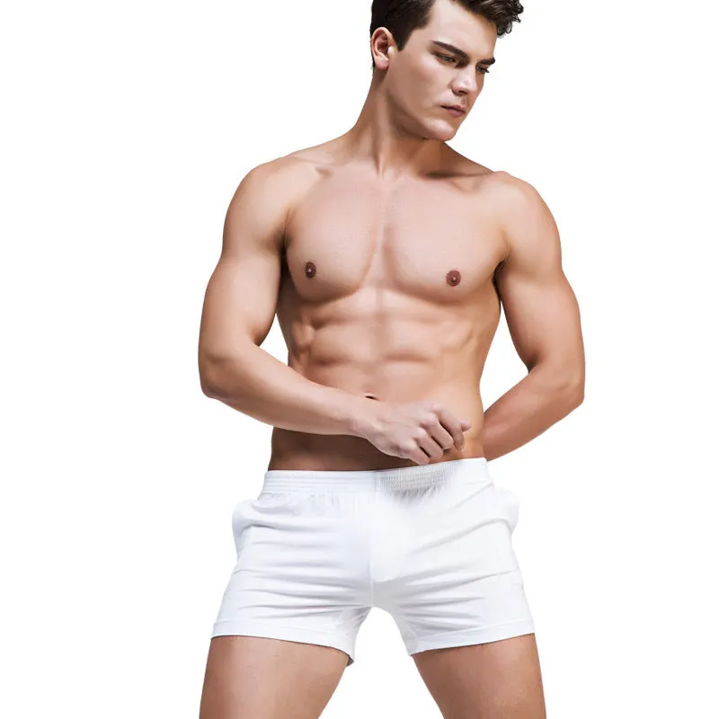 Comfortable Home Pants Pajamas Men's Shorts Home Solid Color Shorts