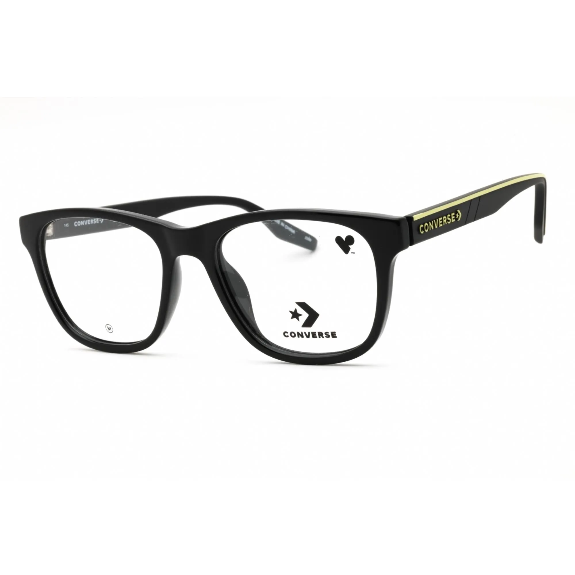 Converse Men's Eyeglasses - Black Injected Propionate Square Full Rim | CV5087 001