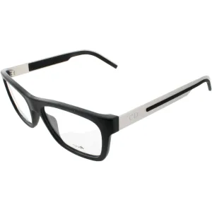 Dior Men's Eyeglasses - Black Full Rim Rectangular Frame Demo Lens | BLACKTIE184 05LH