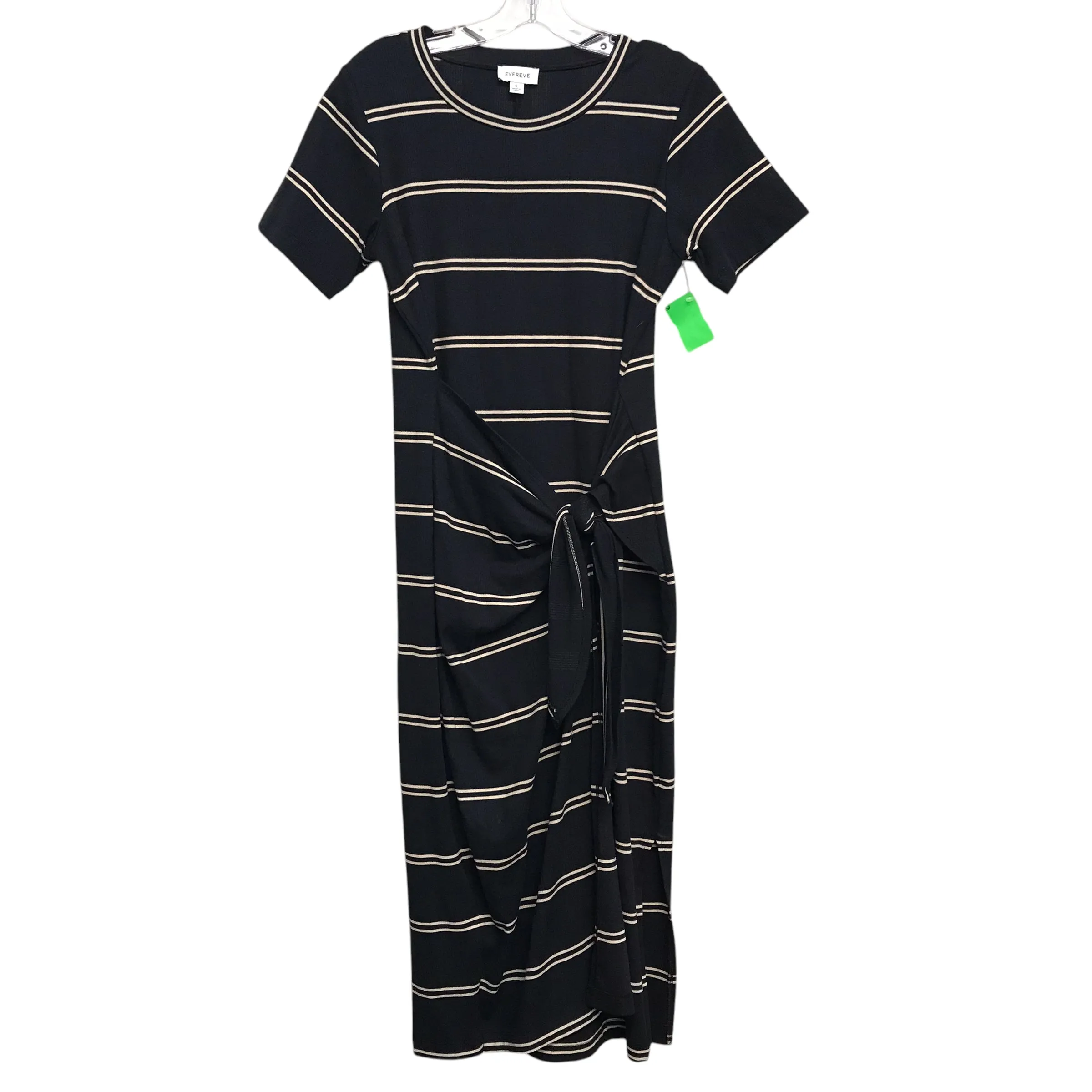 Dress Casual Midi By Evereve In Striped Pattern, Size:S
