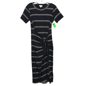 Dress Casual Midi By Evereve In Striped Pattern, Size:S