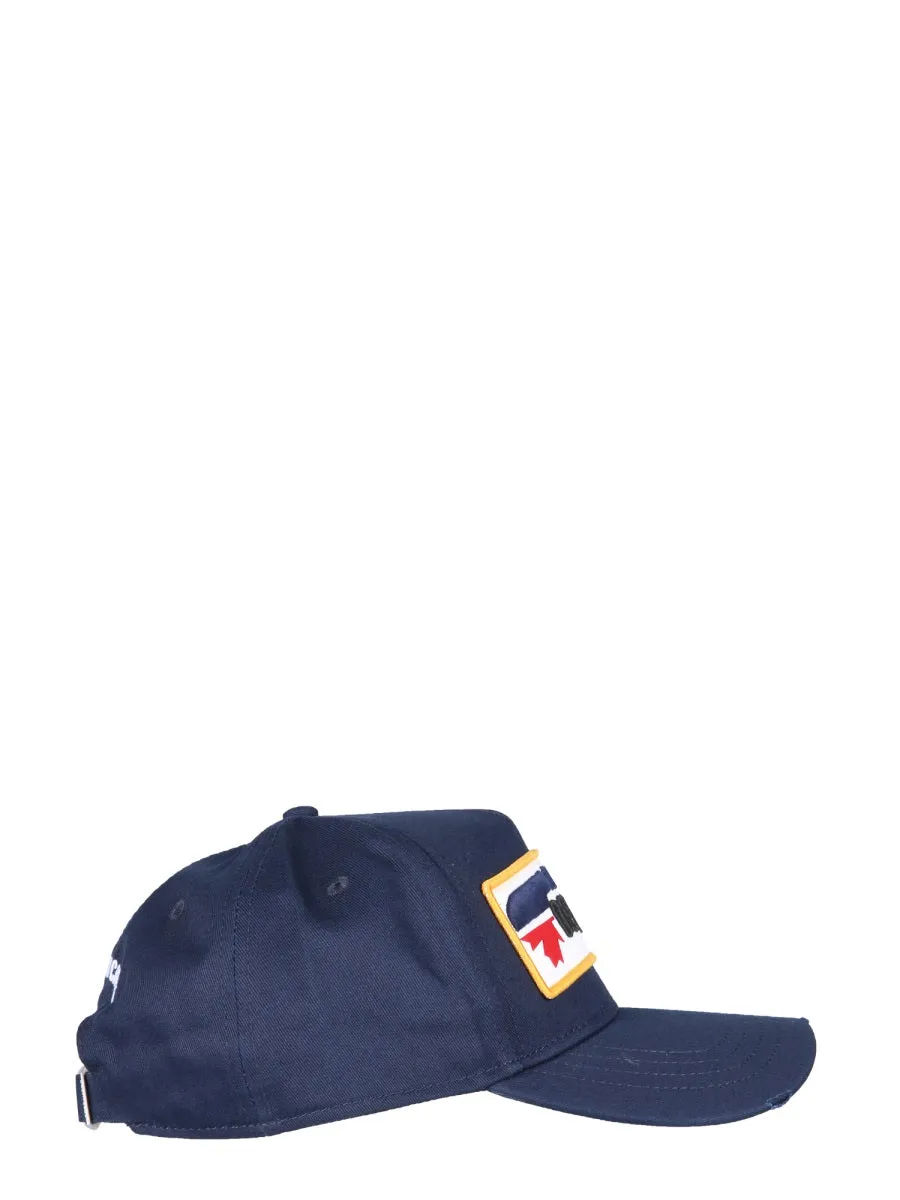 Dsquared2 Logo Embroidered Baseball Cap