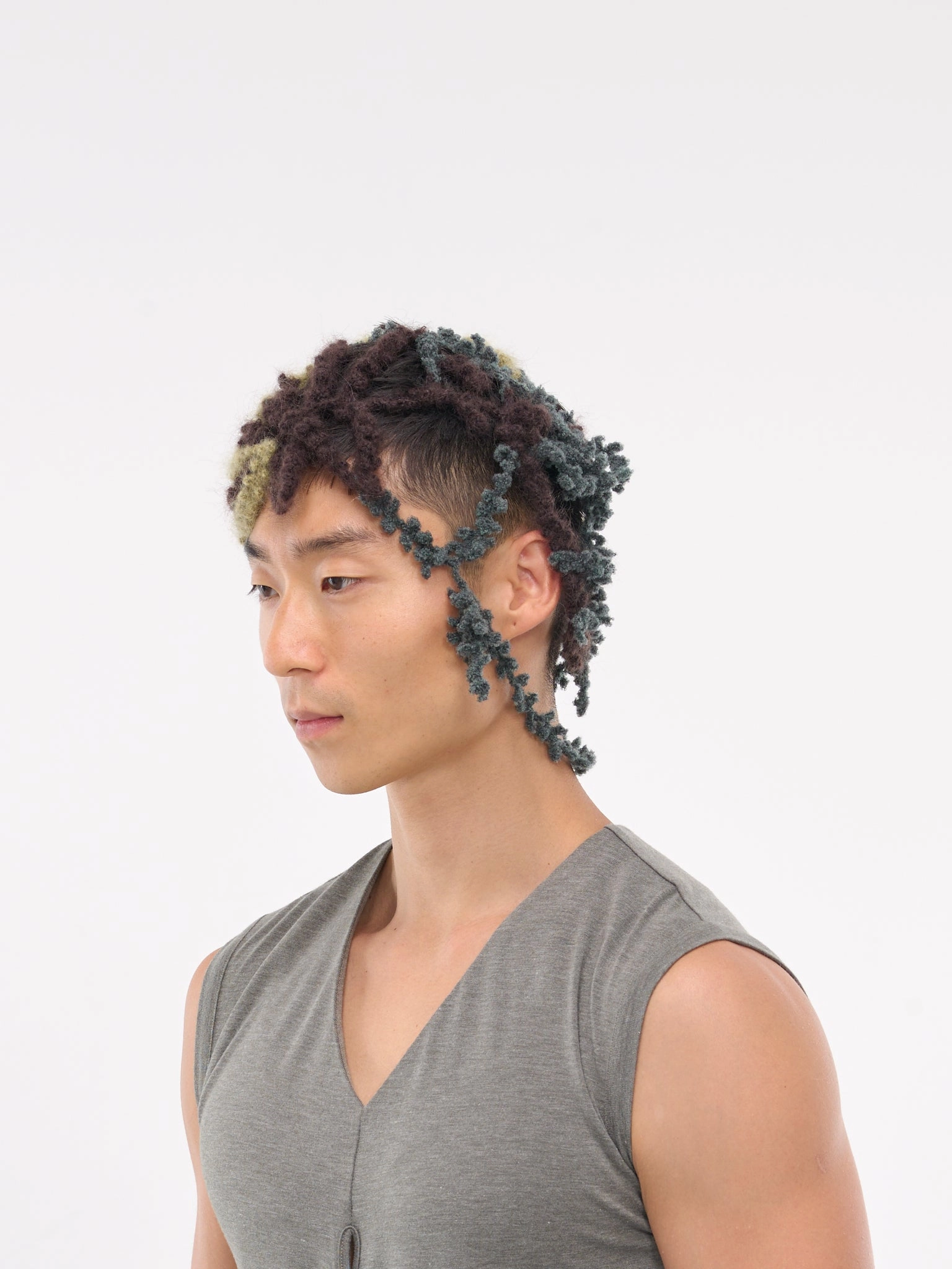 Fern Crochet Hat (230010-KHAKI-MULTI)